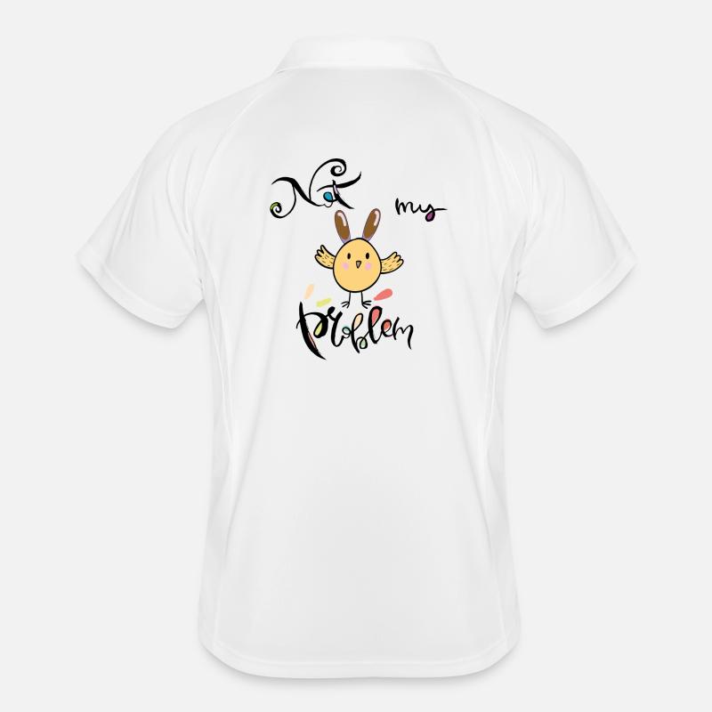 Easter, not my problem - Men's Polo breathable - white/navy