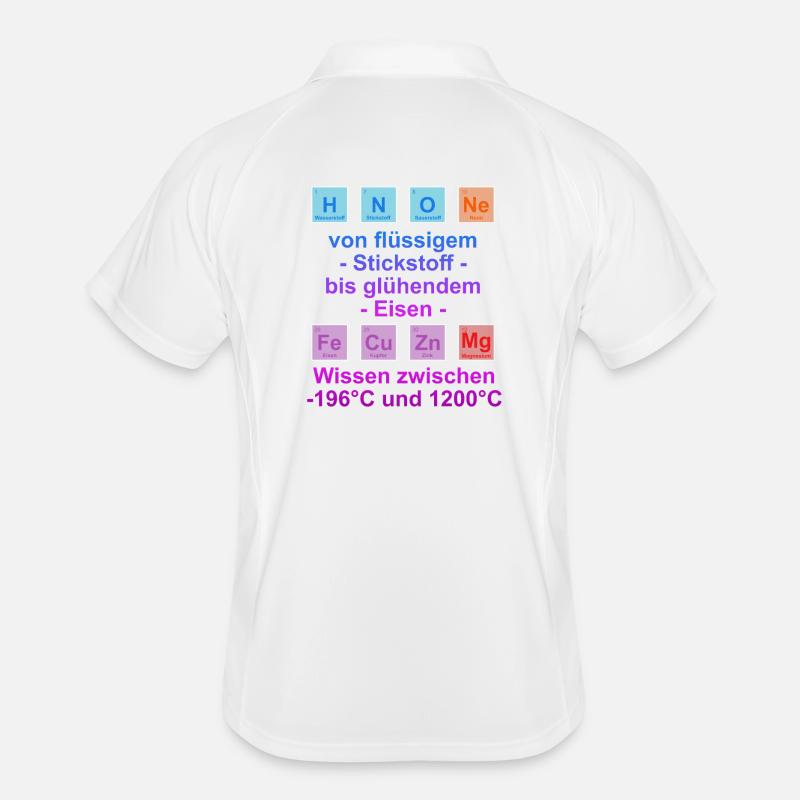 Dicton universitaire « on temperature » cadeau, étudiants Polo respirant Homme