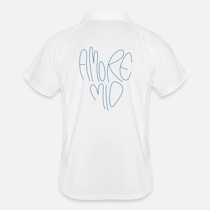 Amore Mio Lettering Men's Polo breathable