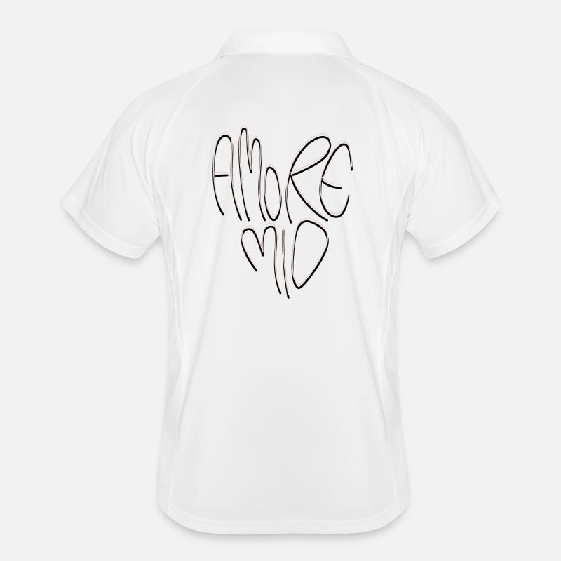 Lettrage Amore Mio Polo respirant Homme