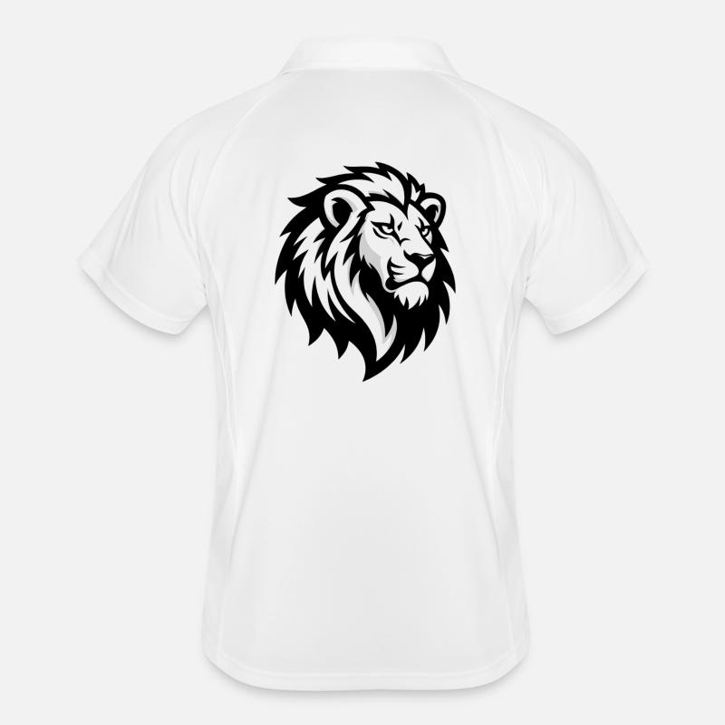 Majestueuse tête de lion – symbole de pouvoir Polo respirant Homme