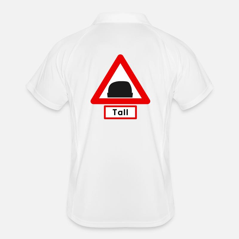Warning: Tall! Head symbol 🚧 Men's Polo breathable