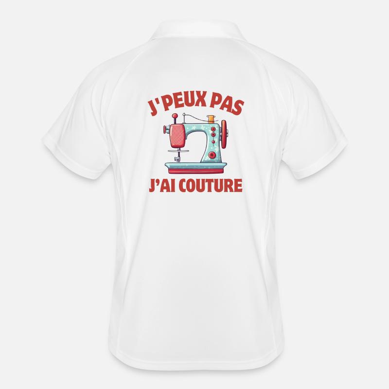 couture, broderie, machine à coudre Polo respirant Homme