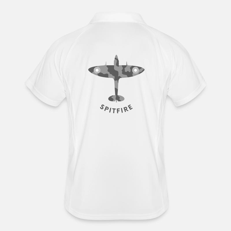 Spitfire-Jagdflugzeug Männer Polo atmungsaktiv