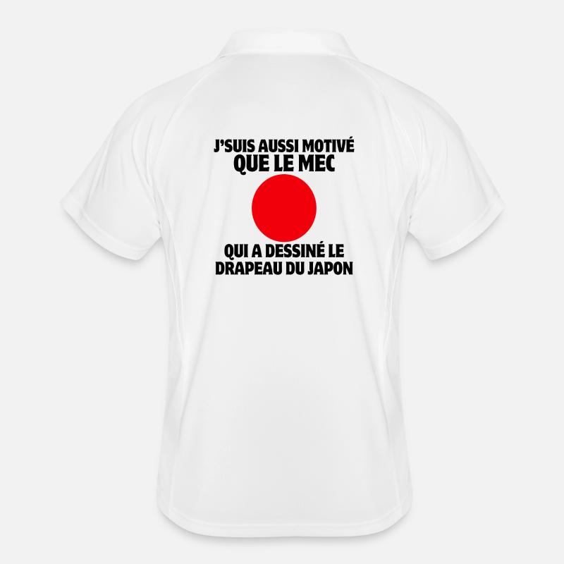 motivated, lazy, tired Men's Polo breathable