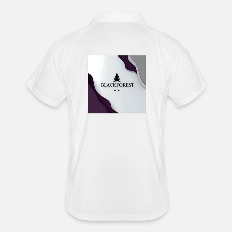 Blackforest Baum Logo Kontrast Männer Polo atmungsaktiv