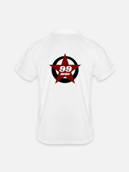 Star with 99 - Men's Polo breathable - white/navy