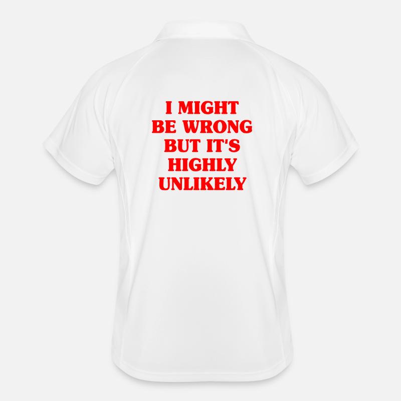 Might Be Wrong But Highly Unlikely Know-It-All Men's Polo breathable