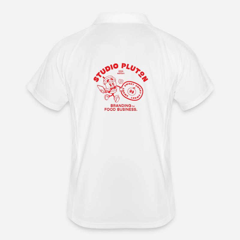 Studio Pluton - Ausgabe 2024 (rot) Männer Polo atmungsaktiv