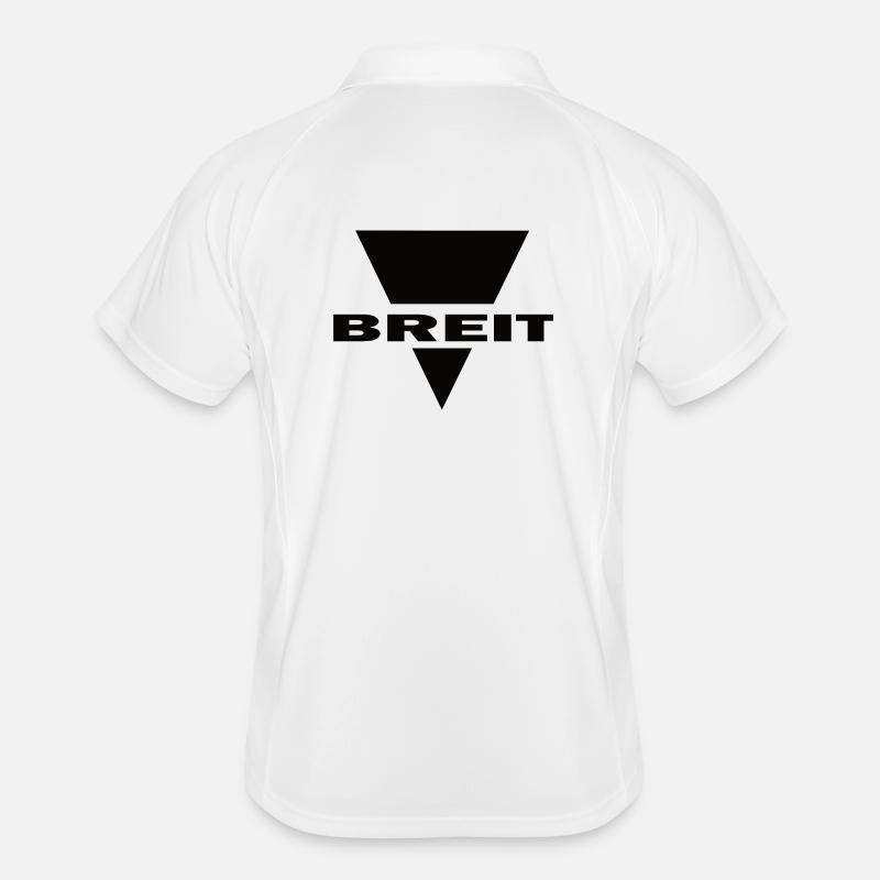 Breit Männer Polo atmungsaktiv