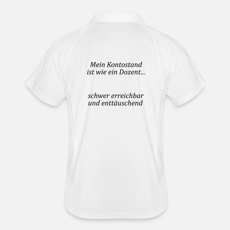 Unispruch "wie ein Dozent" Geschenk, Studenten Männer Polo atmungsaktiv