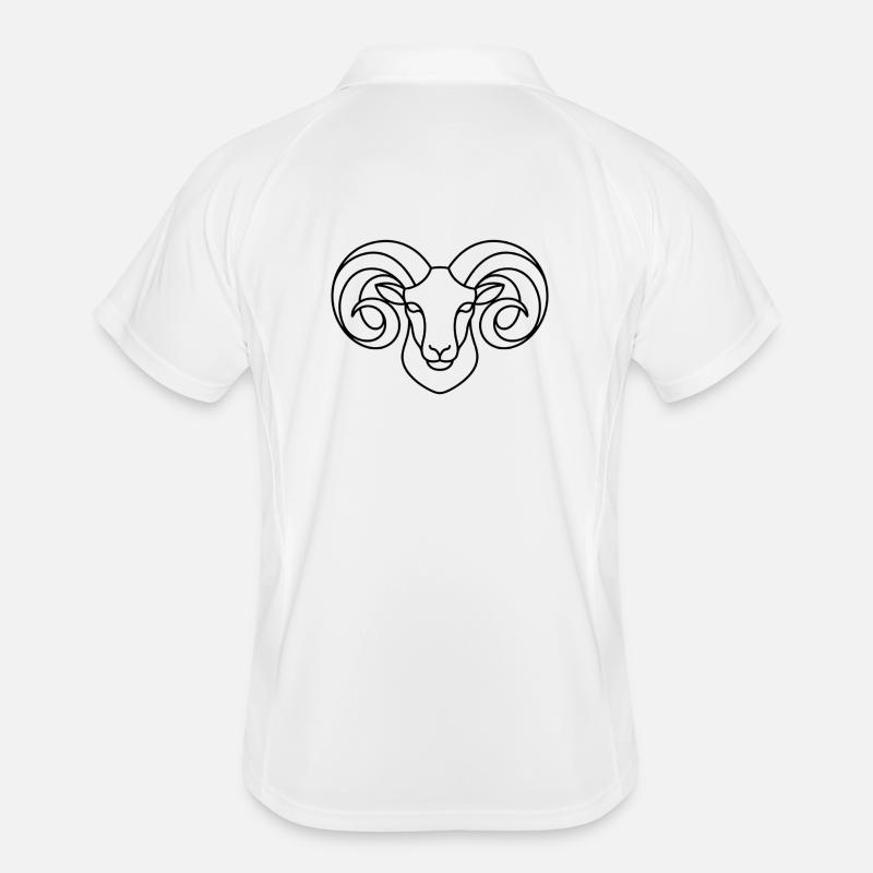 Strong ram's head Men's Polo breathable