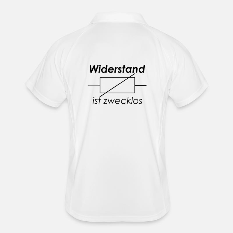 Unispruch "Widerstand ist zwecklos" Studenten Männer Polo atmungsaktiv