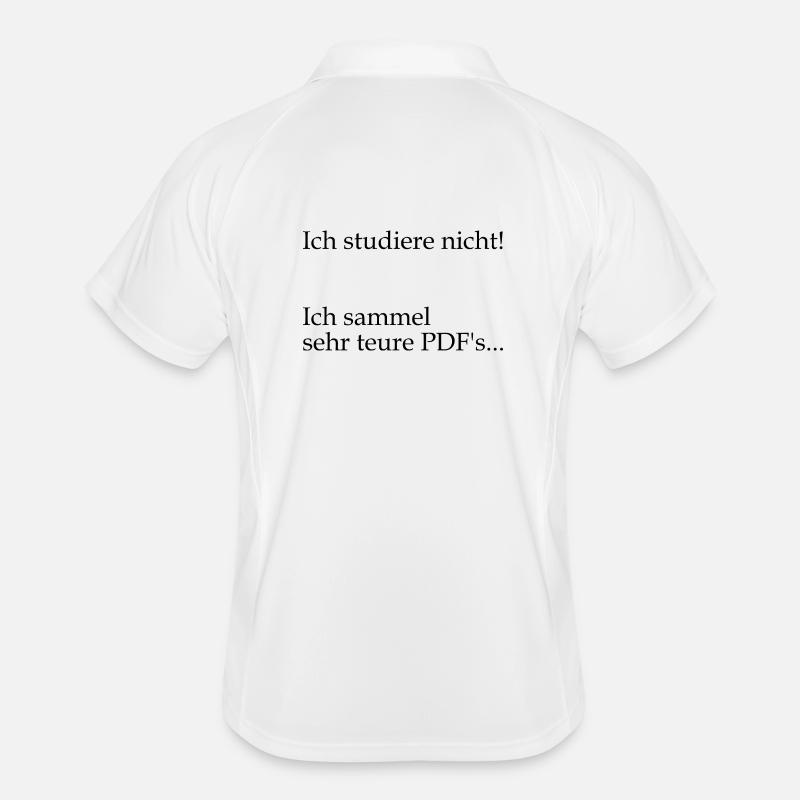 University saying "very expensive PDFs" gift, students Men's Polo breathable