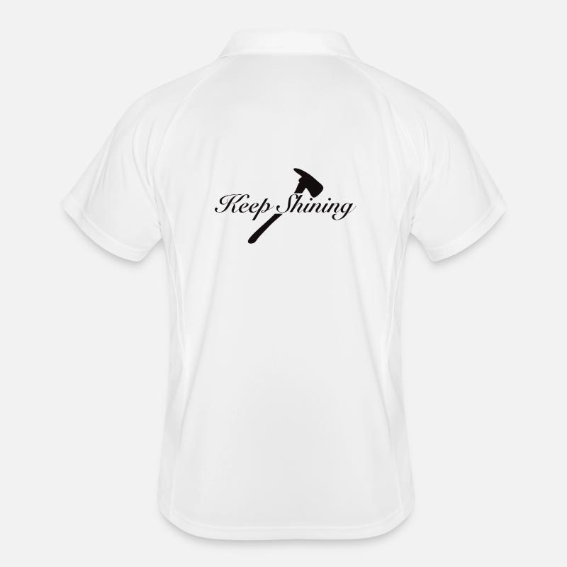 Keep Shining - Men's Polo breathable - white/navy