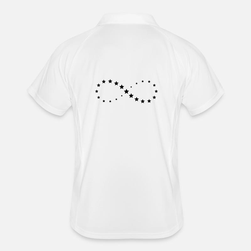 Stern Sterne Unendlichkeit Zeichen Geschenk Glück Männer Polo atmungsaktiv