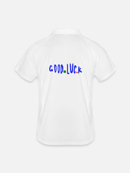 Bonne chance - Polo respirant Homme - blanc/marine - Dos