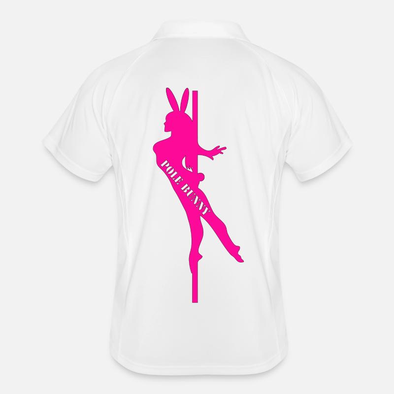 Pole Bunny Silhouette Männer Polo atmungsaktiv