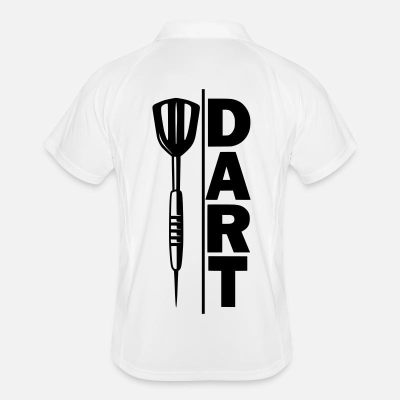 Dart,Darts,DART-STRICH-PFEIL Männer Polo atmungsaktiv