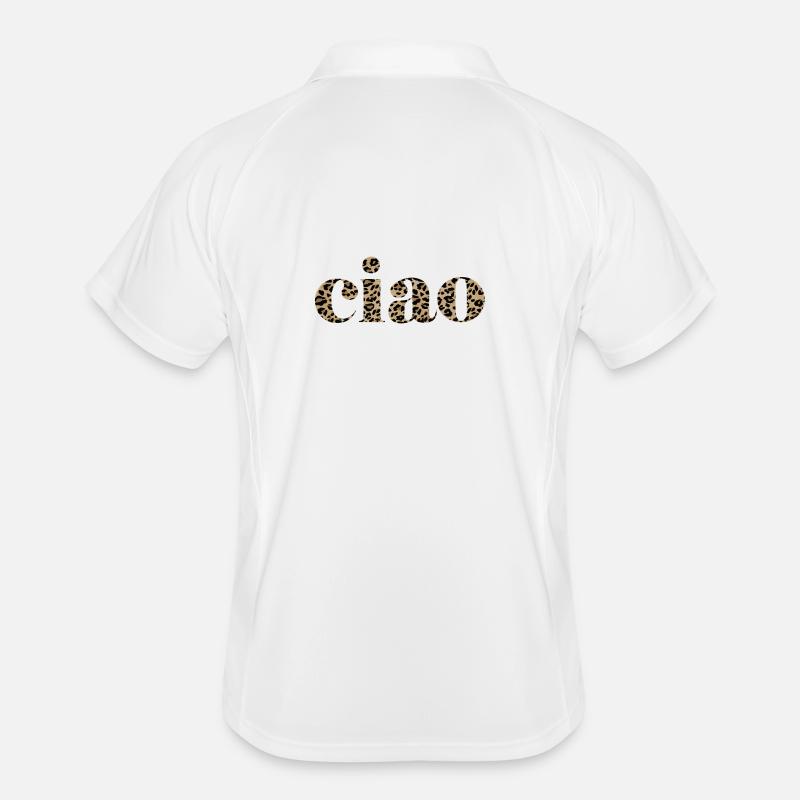 Imprimé léopard Ciao Lettering Design Polo respirant Homme