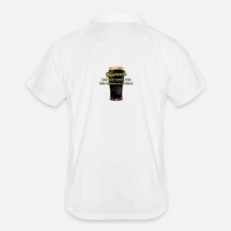 Hello_Darkness_Print Männer Polo atmungsaktiv