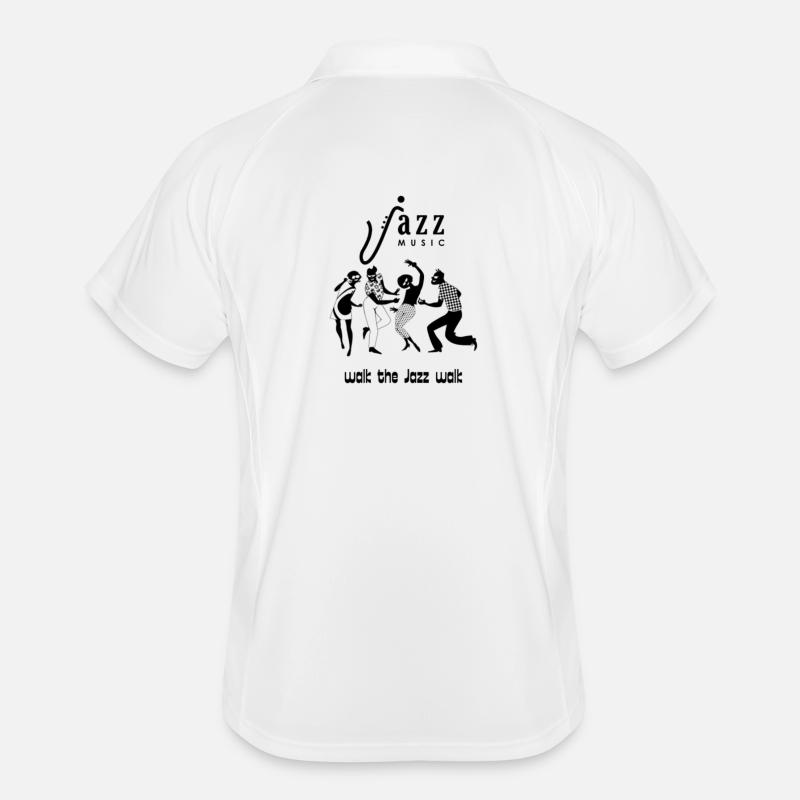 Jazz Notes in Minimalist Silhouette Men's Polo breathable