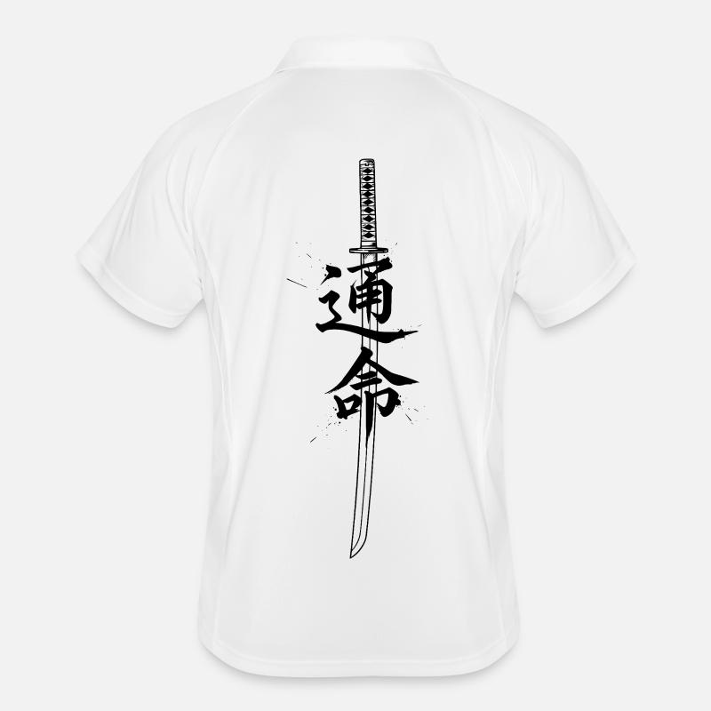Samurai Katana Shirt, Japan Men's Polo breathable