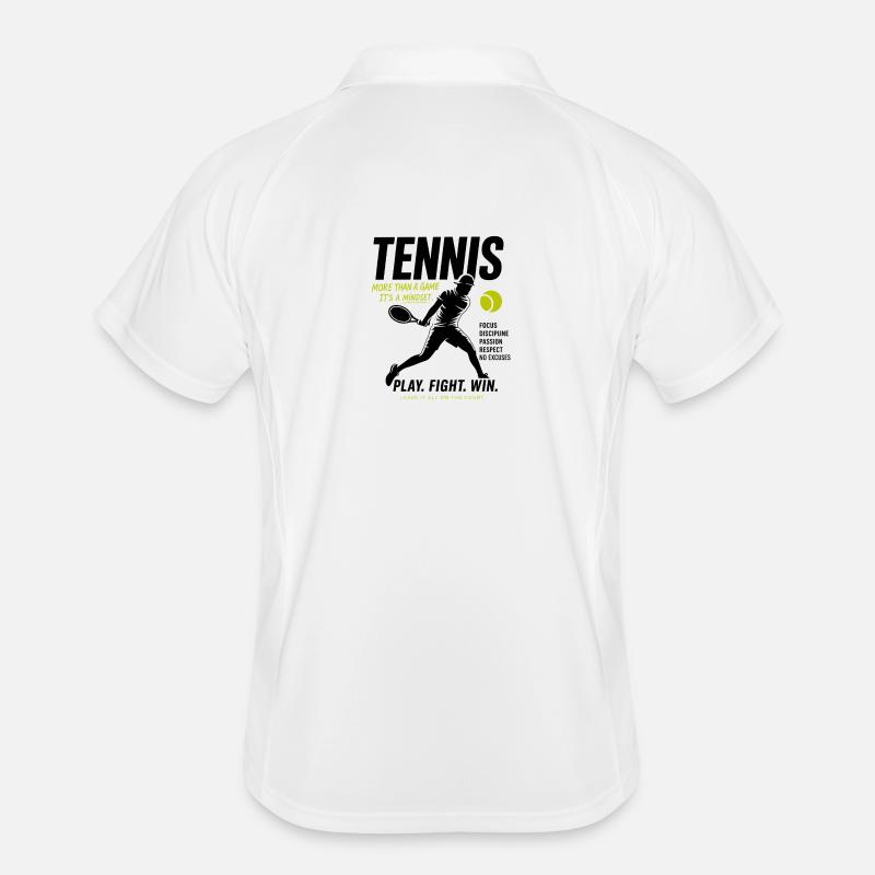 Mentalité du tennis Polo respirant Homme