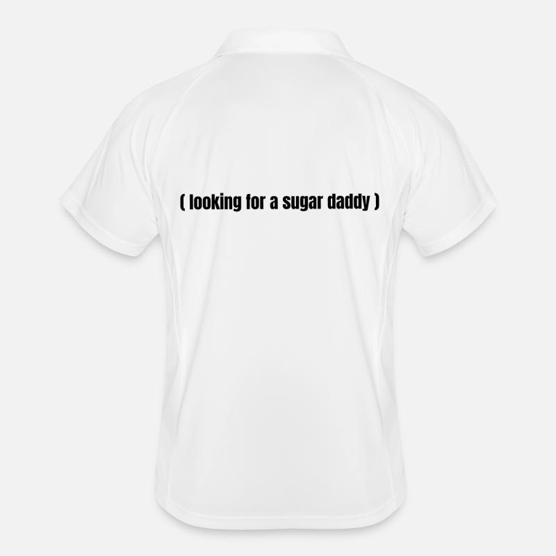 Looking for a Sugar Daddy – Funny Saying Men's Polo breathable