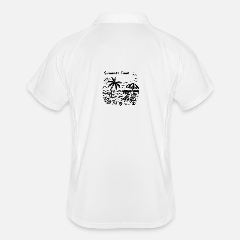 Palm Beach Pier - Conception estivale Polo respirant Homme