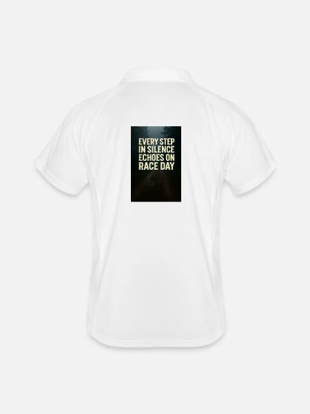 Step_in_Silence - Polo respirant Homme - blanc/marine