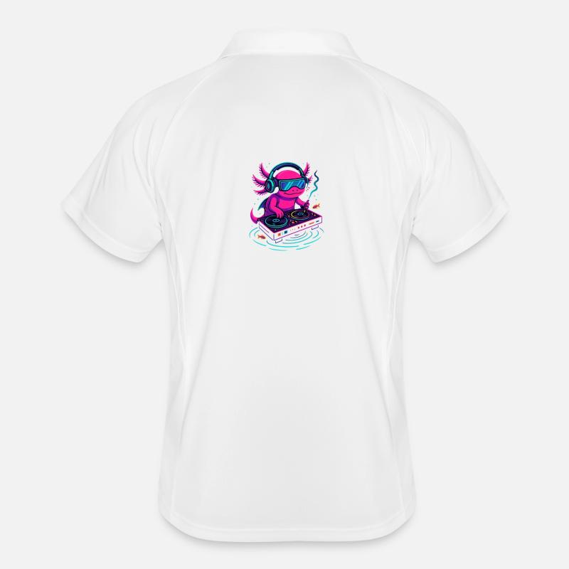DJ Axolotl avec Cyberpunk Vibe Polo respirant Homme