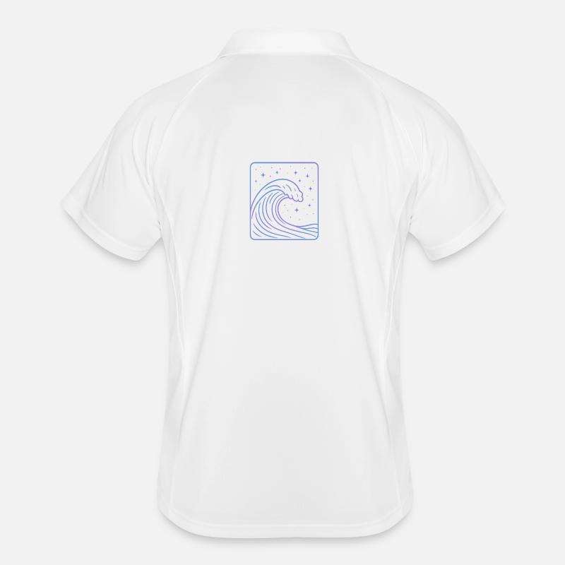 Kosmische Welle Männer Polo atmungsaktiv