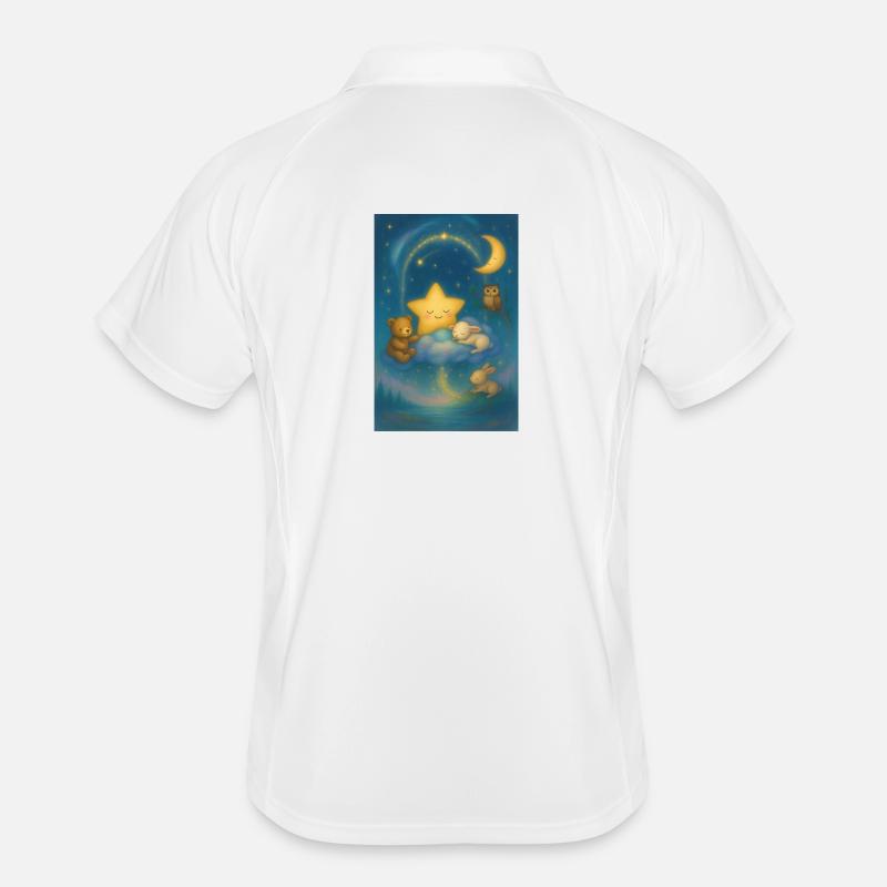 Night Star Cuddle World Men's Polo breathable