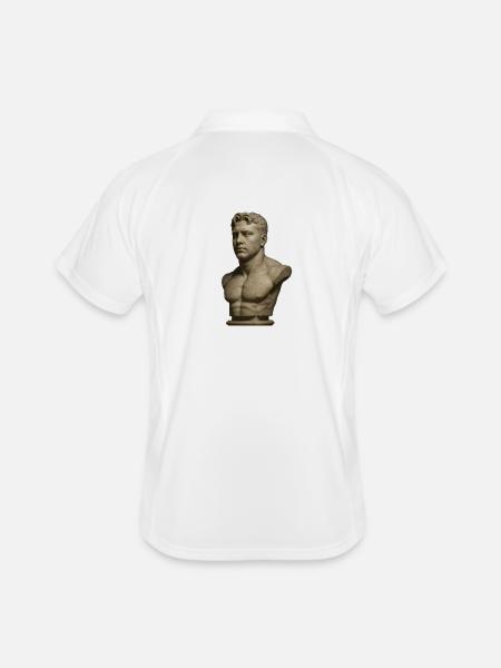 Statue - Polo respirant Homme - blanc/marine
