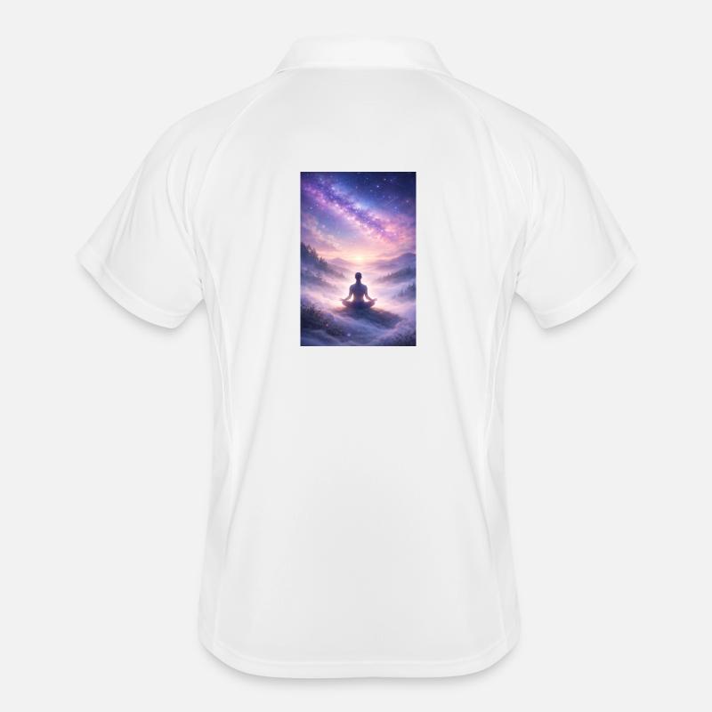 Star-Quiet Meditation Men's Polo breathable