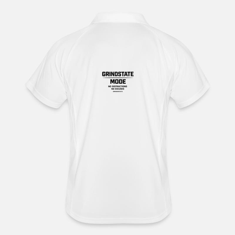 GRINDSTATE MODE Motivation à la salle de sport Polo respirant Homme