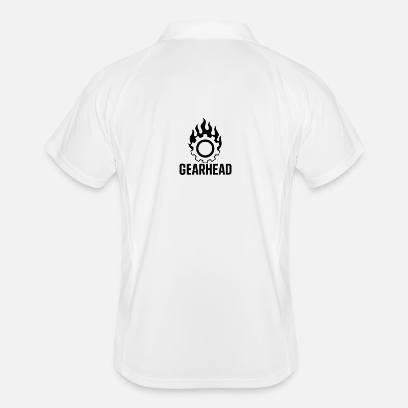 Gearhead Flame Wheel Men's Polo breathable