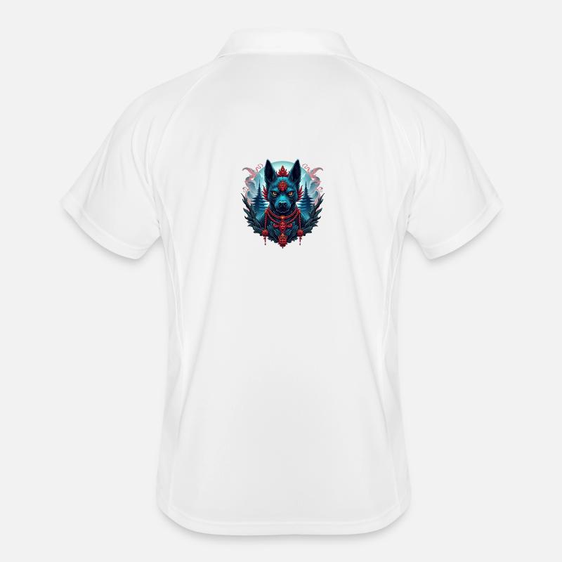 Temple Beast Awakening - Men's Polo breathable - white/navy