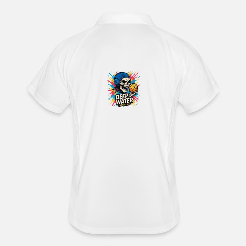 Crane DEEPWATER Water Polo - Men's Polo breathable - white/navy