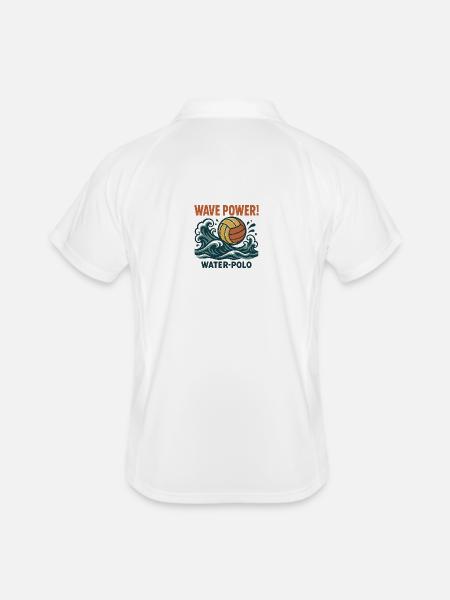 Wave Power Water Polo - Men's Polo breathable - white/navy