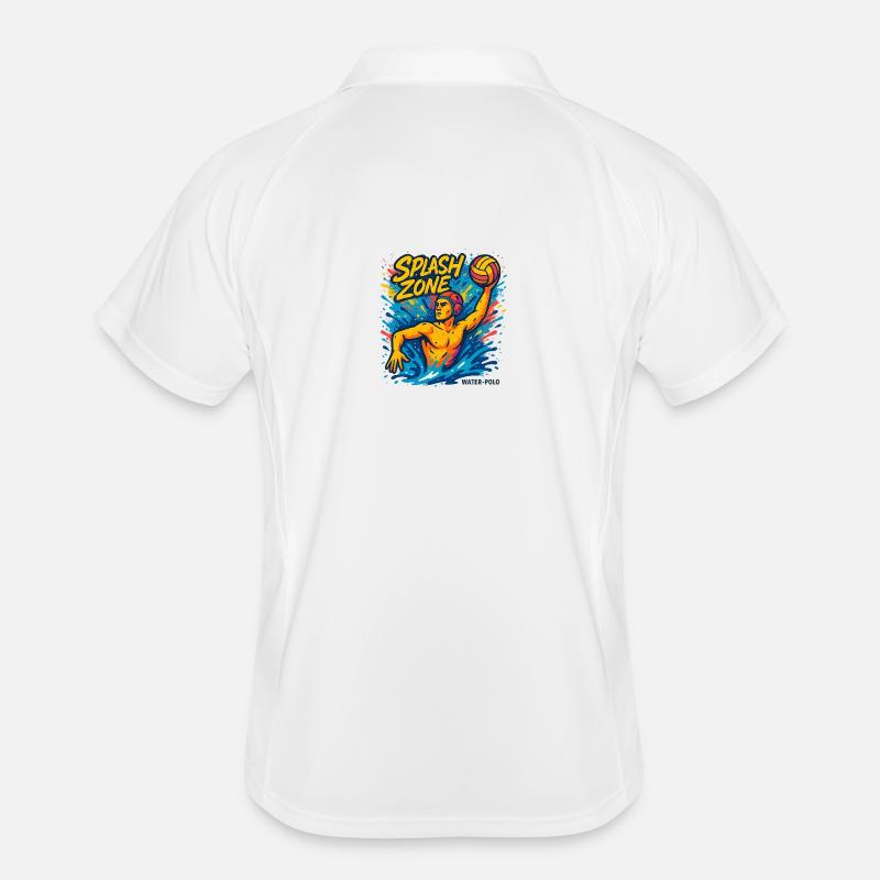 Splash Zone Water Polo Champion - Men's Polo breathable - white/navy