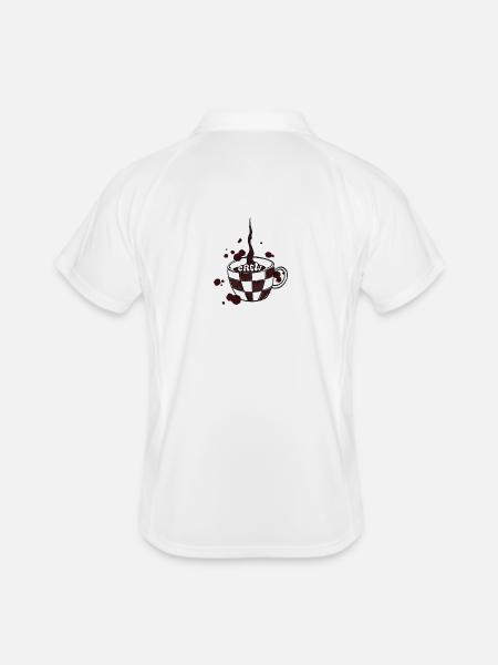 Coffee_Crew - Polo respirant Homme - blanc/marine