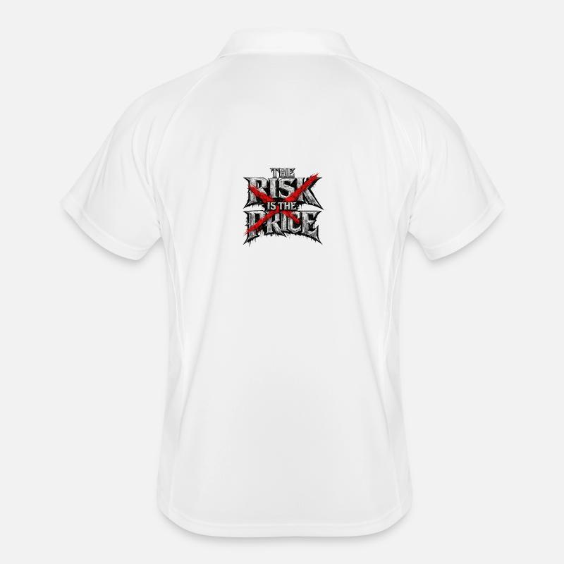 Risque croisé: X rouge rebelle Polo respirant Homme