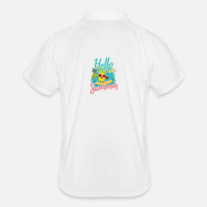 Ananas de surf estival avec lunettes de soleil Polo respirant Homme