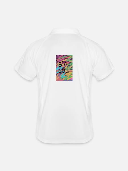 Big God Retro - Polo respirant Homme - blanc/marine
