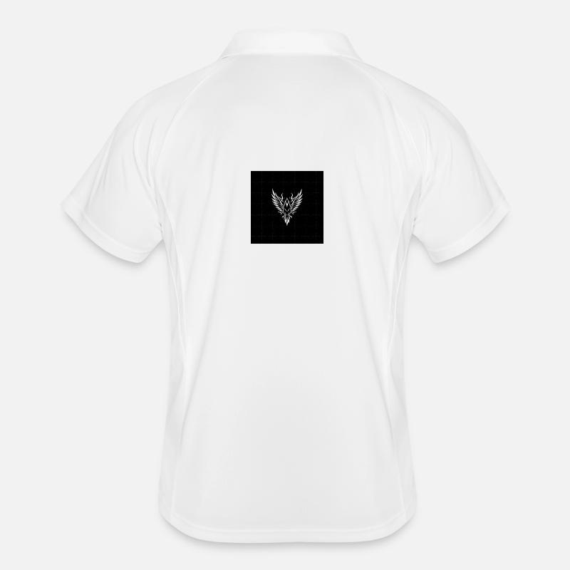 Black Eagle - Men's Polo breathable - white/navy
