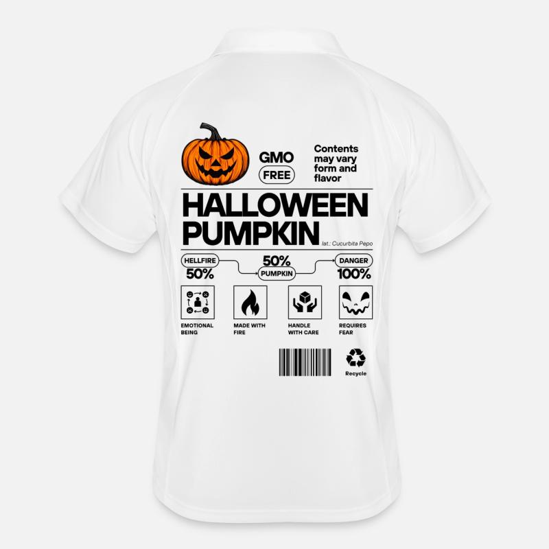 HALLOWEEN PUMPKIN Männer Polo atmungsaktiv