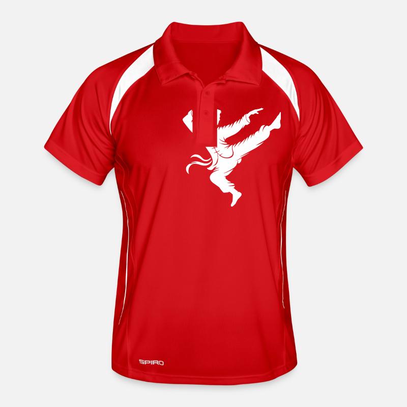 Combattant de karaté Polo respirant Homme