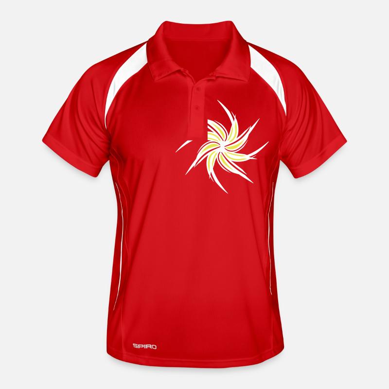 Tourbillon Fleur Printemps Eté Fleurs Fine Art Polo respirant Homme